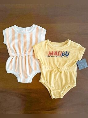 Grayson Mini Summer Terry Rompers